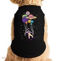 Astronaut Holding Planet Balloons STEM Kids Doggie Tank thumb 0