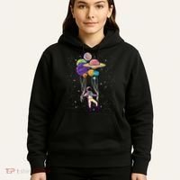 Astronaut Holding Planet Balloons STEM Kids Hoodie thumb 5