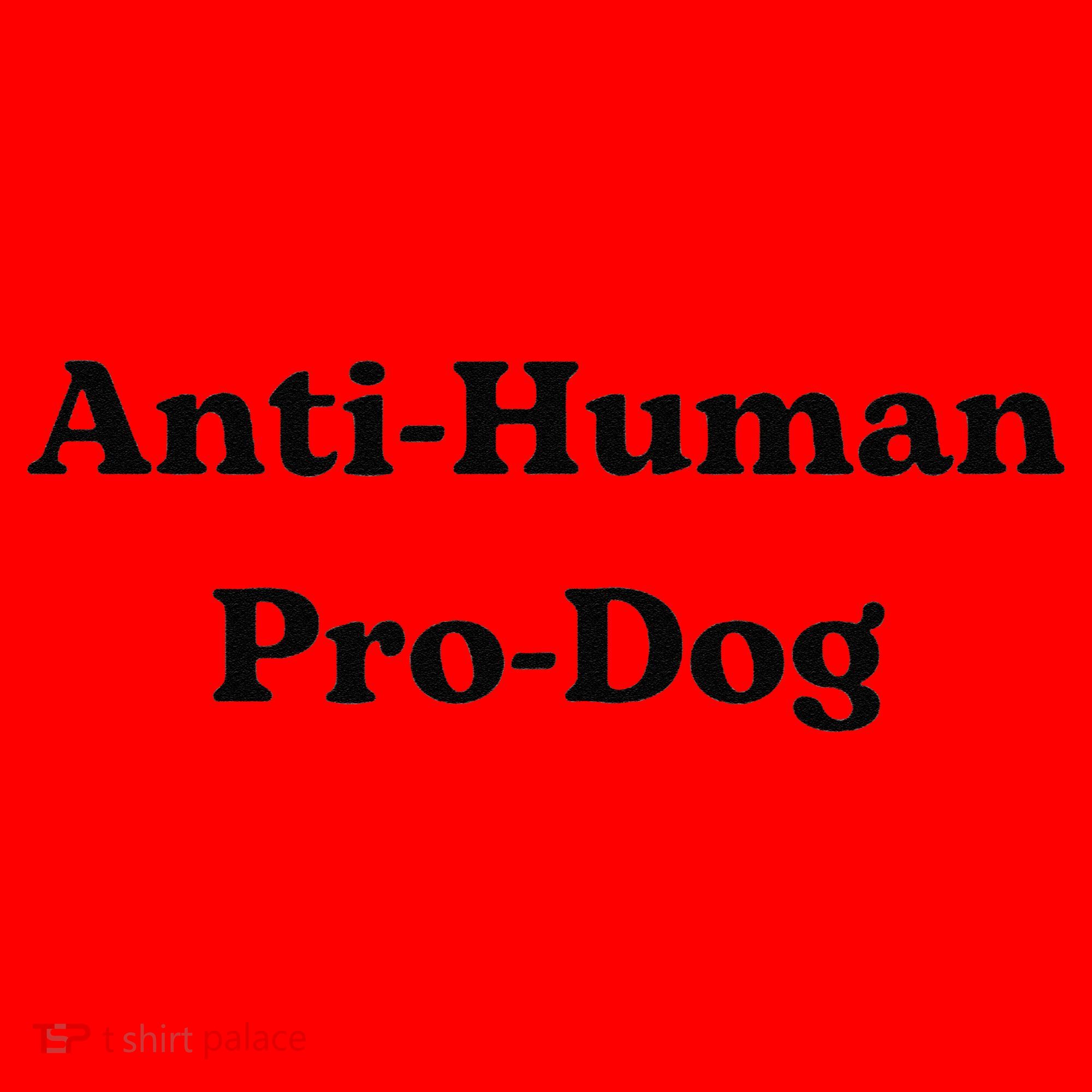 Anti Human Pro Dog Funny Pet Dog Lovers Santa Hat