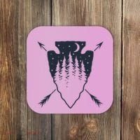 Arrowhead Hunting Pine Tree Moon Scenery Arrowhead Hunter Coaster thumb 0