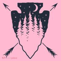 Arrowhead Hunting Pine Tree Moon Scenery Arrowhead Hunter Coaster thumb 2
