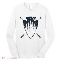 Arrowhead Hunting Pine Tree Moon Scenery Arrowhead Hunter Long Sleeve Shirt thumb 0