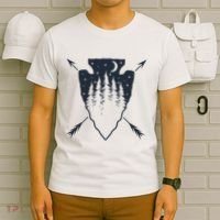 Arrowhead Hunting Pine Tree Moon Scenery Arrowhead Hunter T-Shirt thumb 6