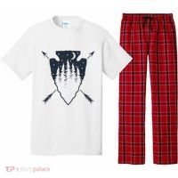 Arrowhead Hunting Pine Tree Moon Scenery Arrowhead Hunter Pajama Set thumb 0