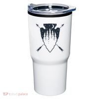 Arrowhead Hunting Pine Tree Moon Scenery Arrowhead Hunter Tumbler thumb 0
