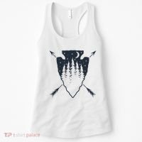 Arrowhead Hunting Pine Tree Moon Scenery Arrowhead Hunter Women's Tank Top thumb 0