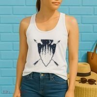 Arrowhead Hunting Pine Tree Moon Scenery Arrowhead Hunter Women's Tank Top thumb 2