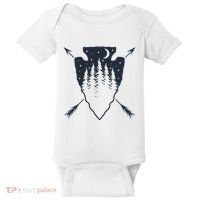 Arrowhead Hunting Pine Tree Moon Scenery Arrowhead Hunter Baby Bodysuit thumb 0