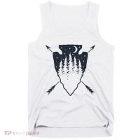 Arrowhead Hunting Pine Tree Moon Scenery Arrowhead Hunter Tank Top thumb 0