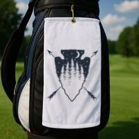 Arrowhead Hunting Pine Tree Moon Scenery Arrowhead Hunter Golf Towel thumb 2