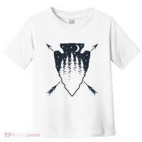 Arrowhead Hunting Pine Tree Moon Scenery Arrowhead Hunter Toddler T-Shirt thumb 0