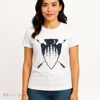 Arrowhead Hunting Pine Tree Moon Scenery Arrowhead Hunter Women's T-Shirt thumb 4