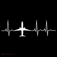 Airplane Heartbeat Pilot Flying Cool Aviator Women's Hoodie thumb 2