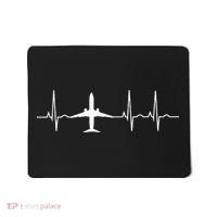 Airplane Heartbeat Pilot Flying Cool Aviator Mousepad thumb 0