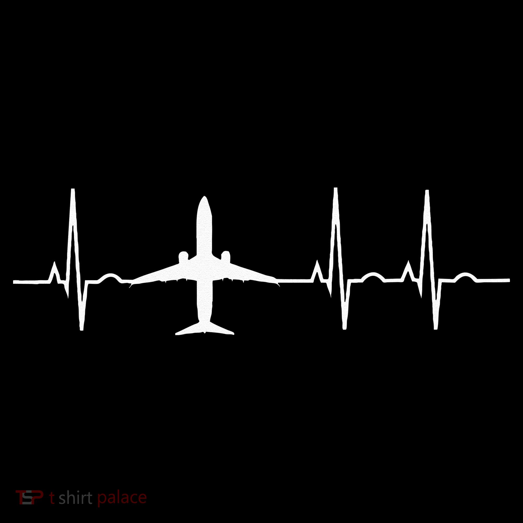 Airplane Heartbeat Pilot Flying Cool Aviator Mousepad