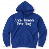 Anti Human Pro Dog Hoodie thumb 0