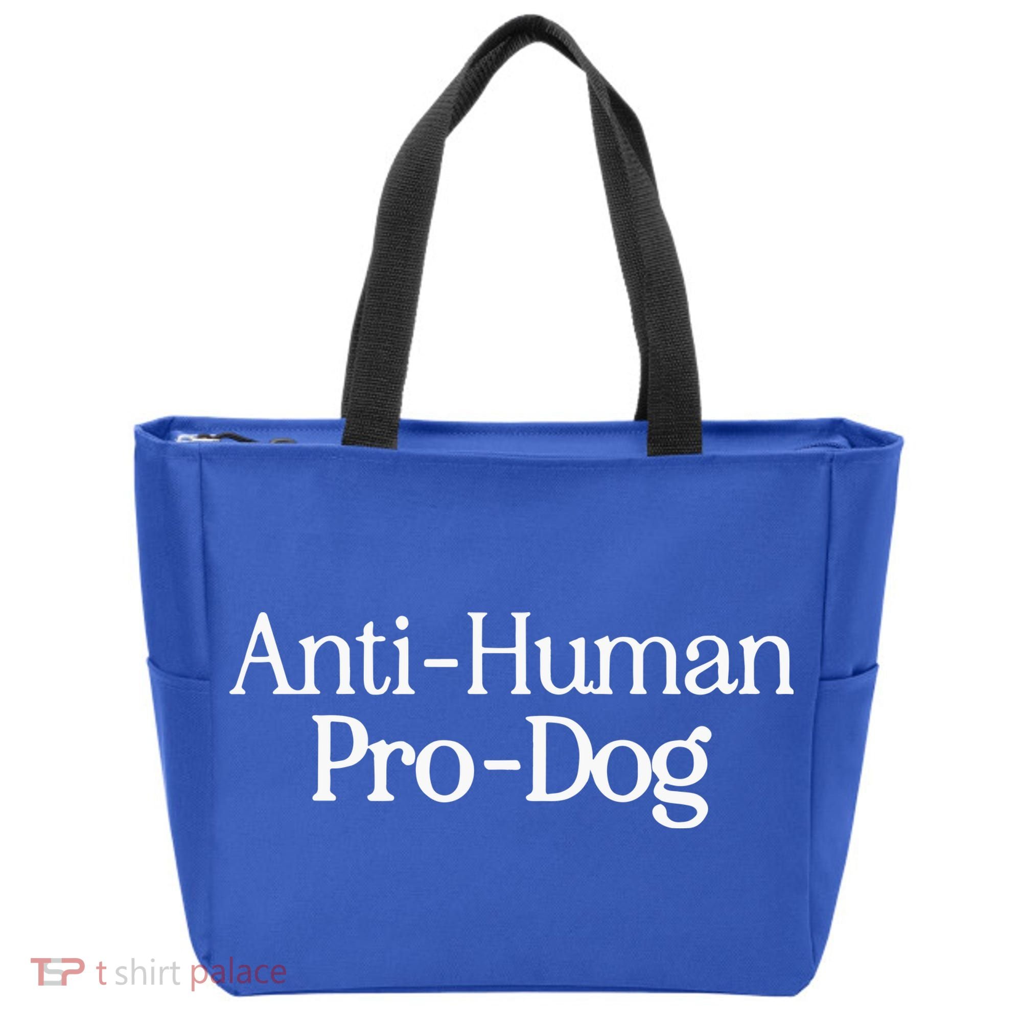Anti Human Pro Dog Tote Bag