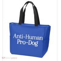 Anti Human Pro Dog Tote Bag thumb 3