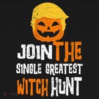 Anti-Trump Halloween Pumpkin Join Single Greatest Witch Hunt Hoodie thumb 7