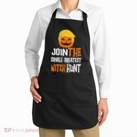 Anti-Trump Halloween Pumpkin Join Single Greatest Witch Hunt Apron thumb 2