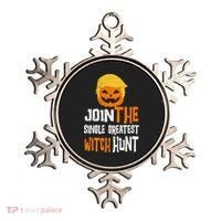 Anti-Trump Halloween Pumpkin Join Single Greatest Witch Hunt Ornament thumb 0