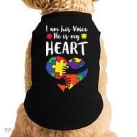 Autism Heart Puzzle Peace Gift For Autism Awareness Doggie Tank thumb 0
