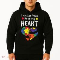Autism Heart Puzzle Peace Gift For Autism Awareness Hoodie thumb 2