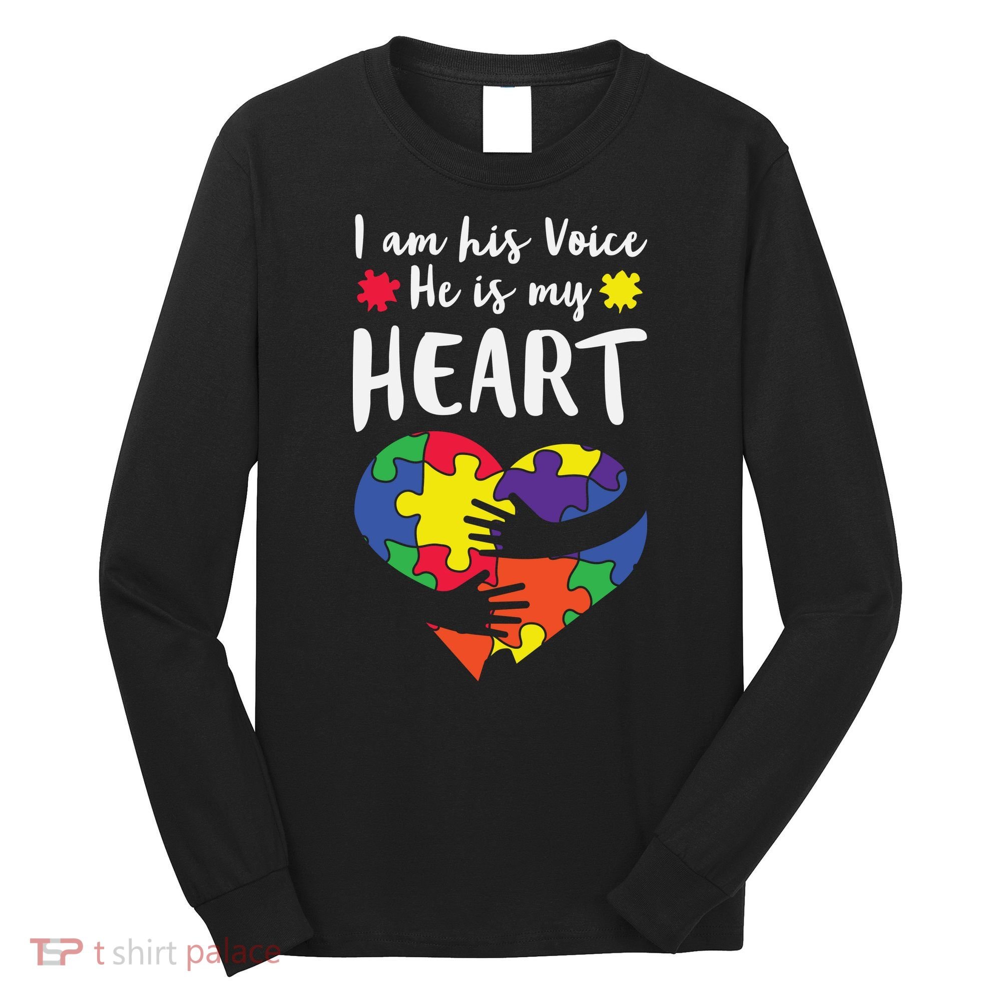 Autism Heart Puzzle Peace Gift For Autism Awareness Long Sleeve Shirt