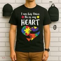 Autism Heart Puzzle Peace Gift For Autism Awareness T-Shirt thumb 6