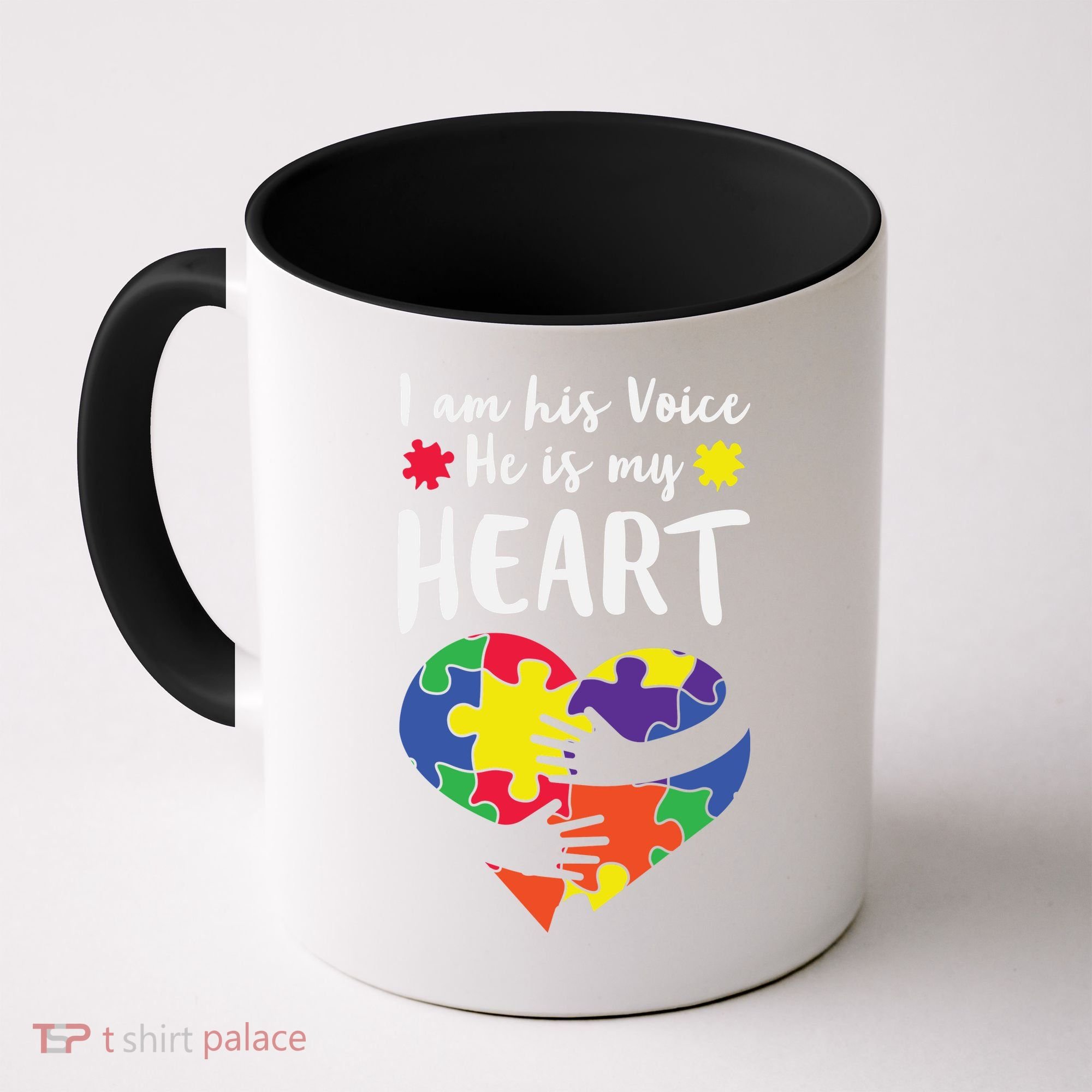 Autism Heart Puzzle Peace Gift For Autism Awareness Coffee Mug