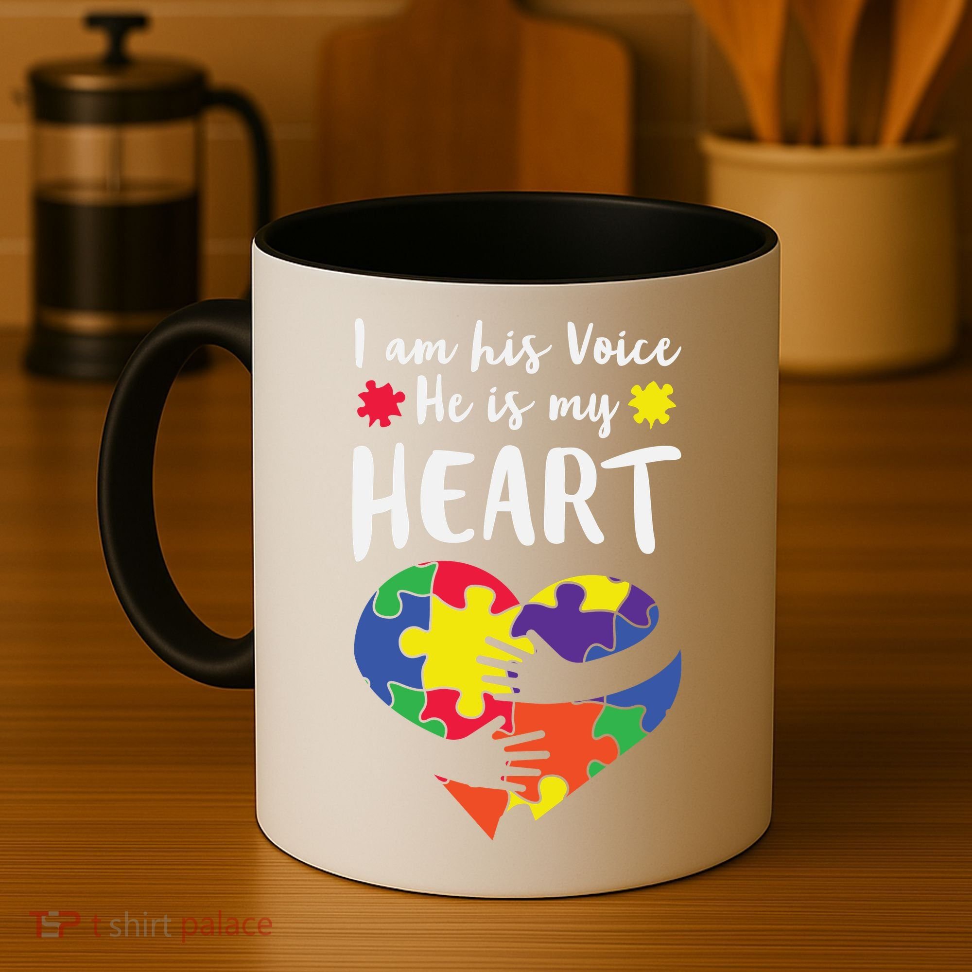 Autism Heart Puzzle Peace Gift For Autism Awareness Coffee Mug