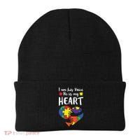 Autism Heart Puzzle Peace Gift For Autism Awareness Beanie thumb 0