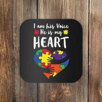 Autism Heart Puzzle Peace Gift For Autism Awareness Coaster thumb 0