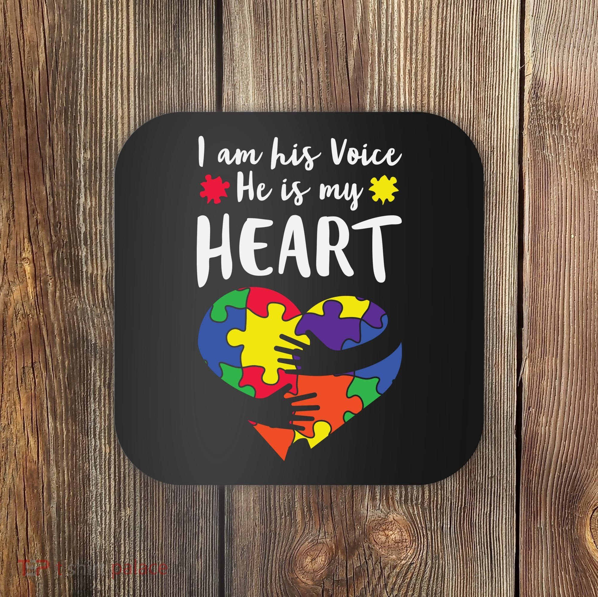 Autism Heart Puzzle Peace Gift For Autism Awareness Coaster