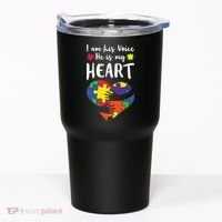 Autism Heart Puzzle Peace Gift For Autism Awareness Tumbler thumb 0