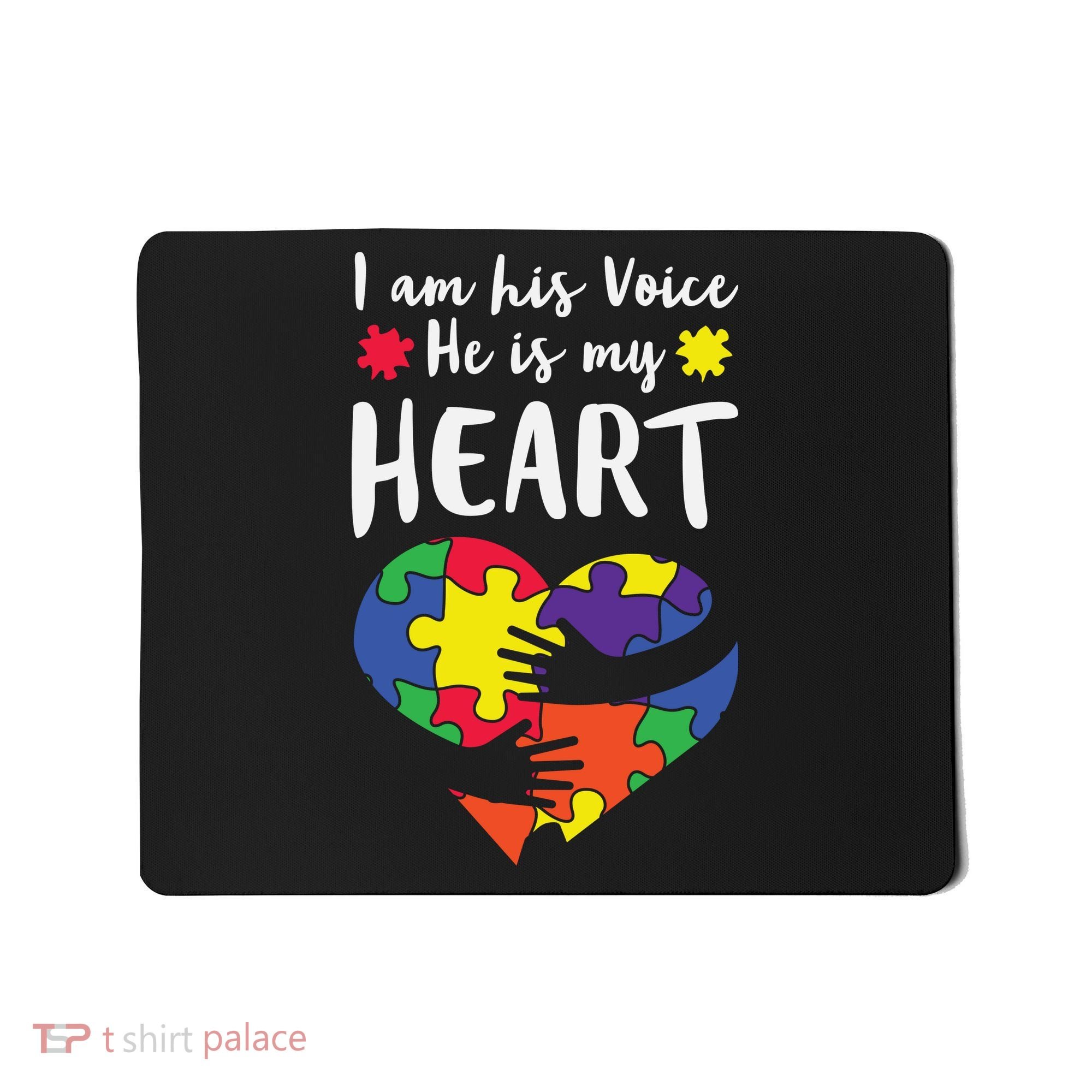 Autism Heart Puzzle Peace Gift For Autism Awareness Mousepad