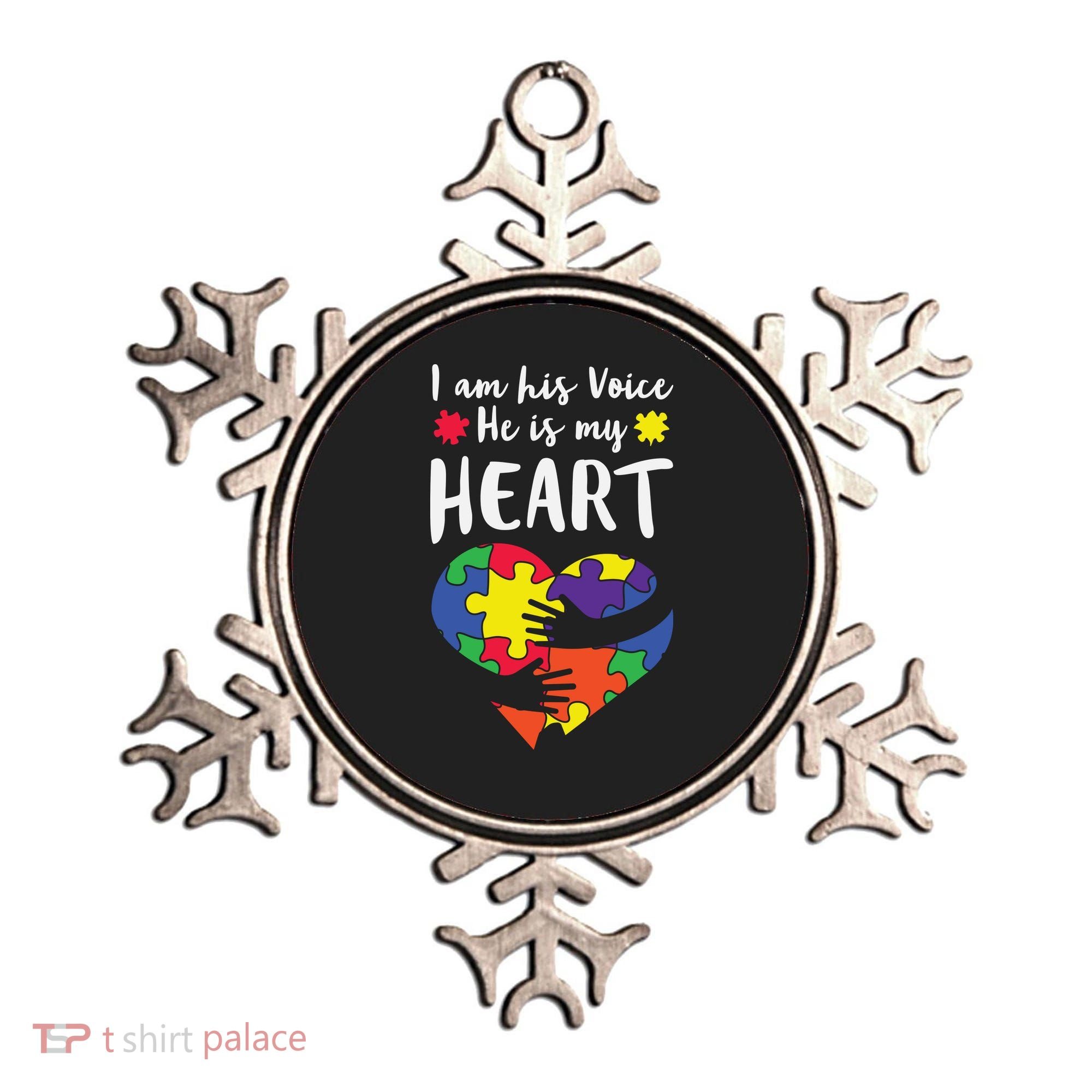 Autism Heart Puzzle Peace Gift For Autism Awareness Ornament