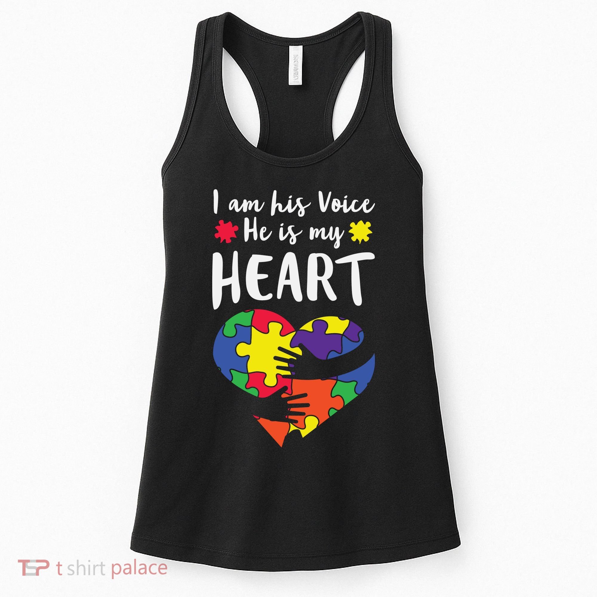Autism Heart Puzzle Peace Gift For Autism Awareness Women's Tank Top