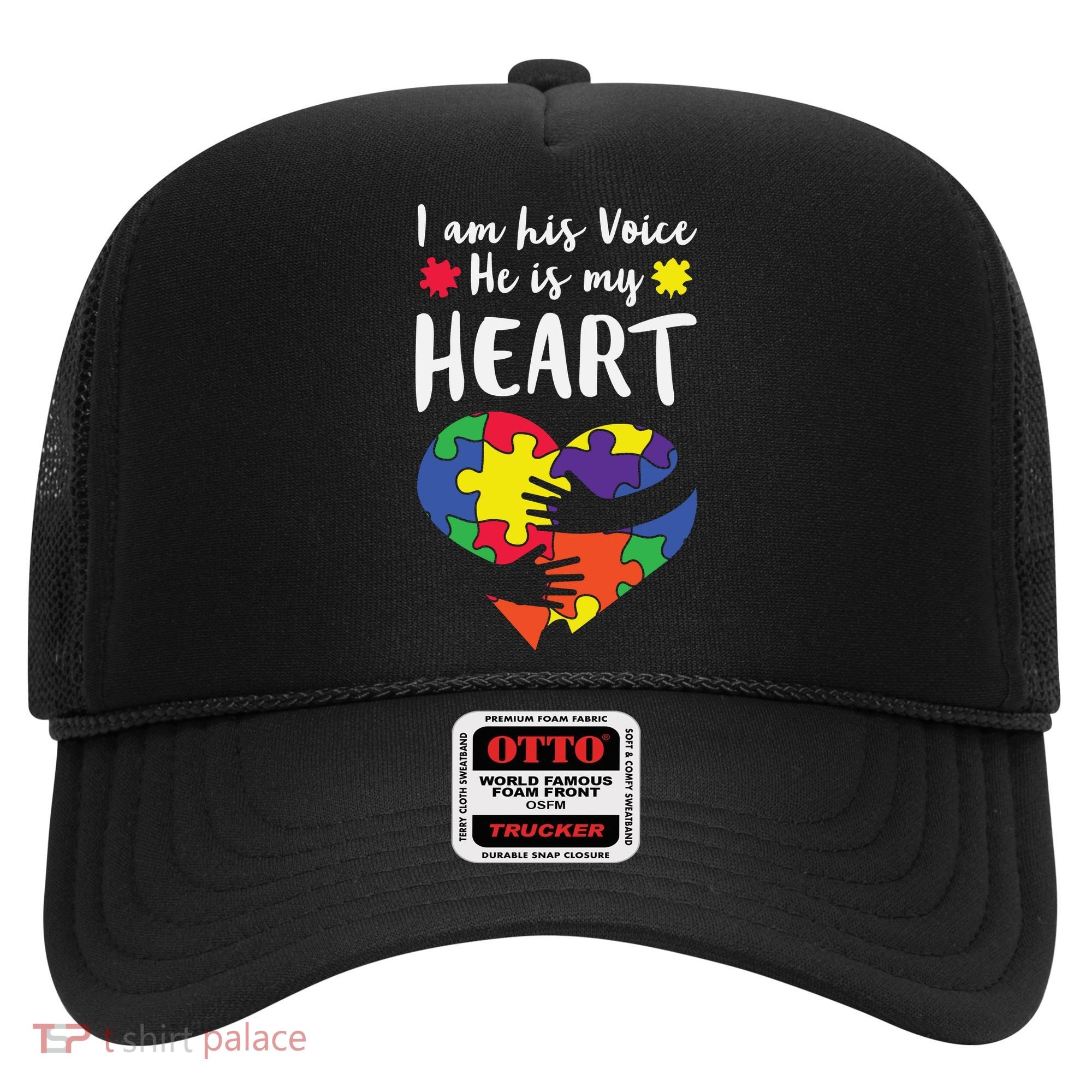 Autism Heart Puzzle Peace Gift For Autism Awareness Hat