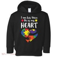 Autism Heart Puzzle Peace Gift For Autism Awareness Toddler Hoodie thumb 0