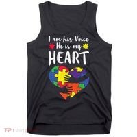 Autism Heart Puzzle Peace Gift For Autism Awareness Tank Top thumb 0