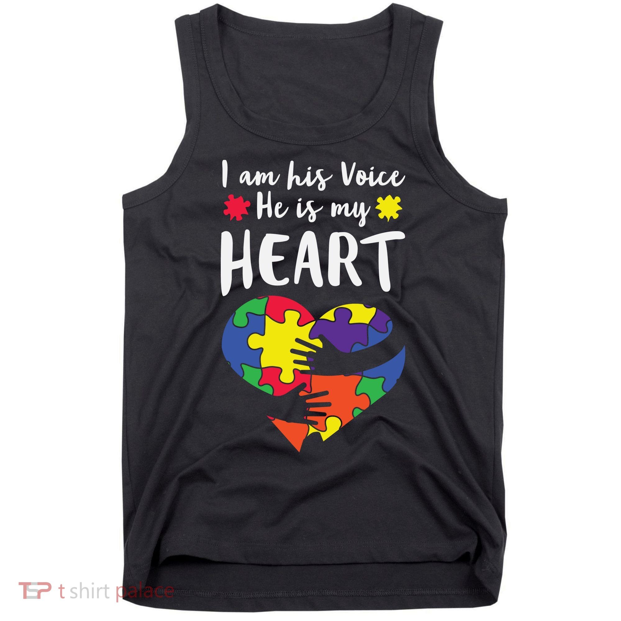Autism Heart Puzzle Peace Gift For Autism Awareness Tank Top