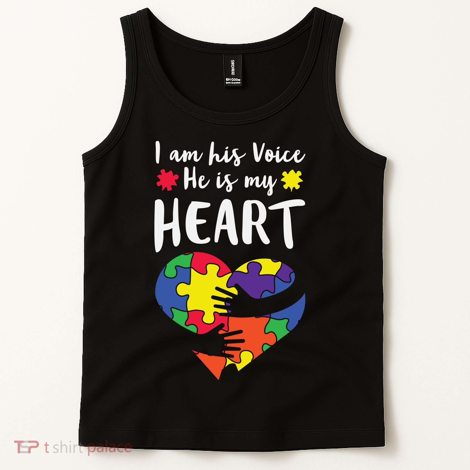 Autism Heart Puzzle Peace Gift For Autism Awareness Tank Top