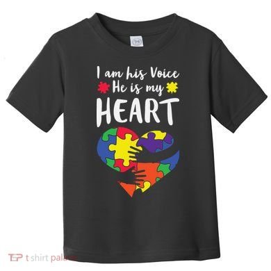Autism Heart Puzzle Peace Gift For Autism Awareness Toddler T-Shirt