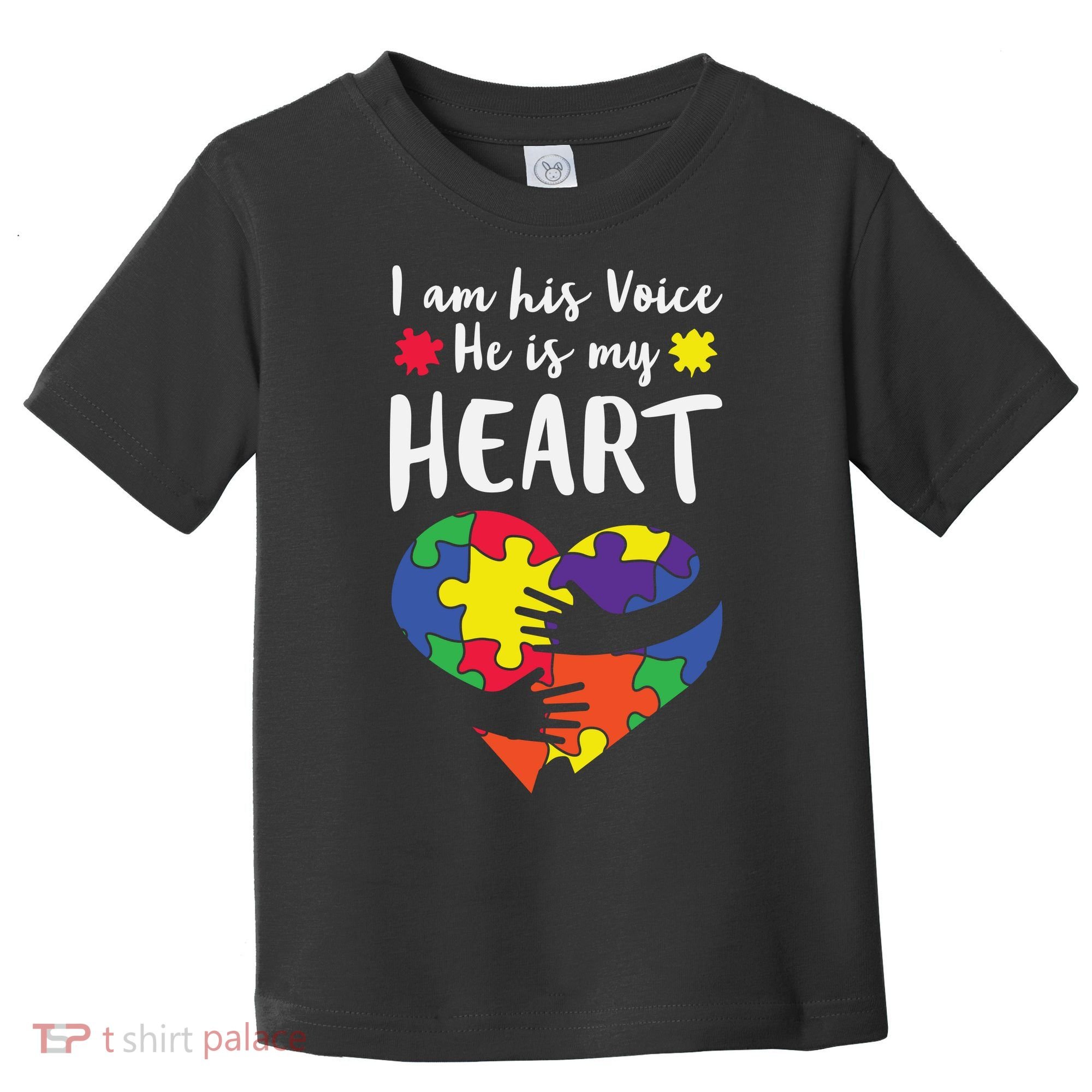 Autism Heart Puzzle Peace Gift For Autism Awareness Toddler T-Shirt
