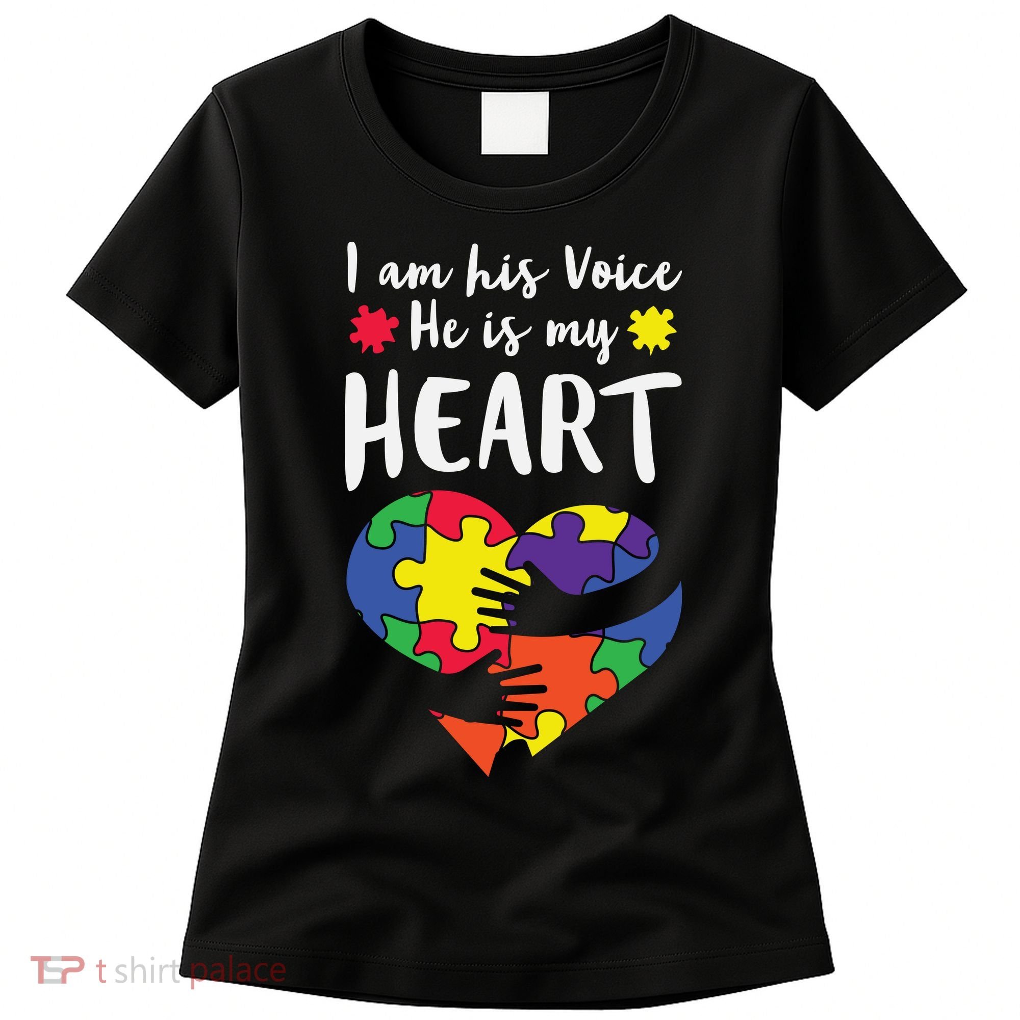 Autism Heart Puzzle Peace Gift For Autism Awareness Women's T-Shirt