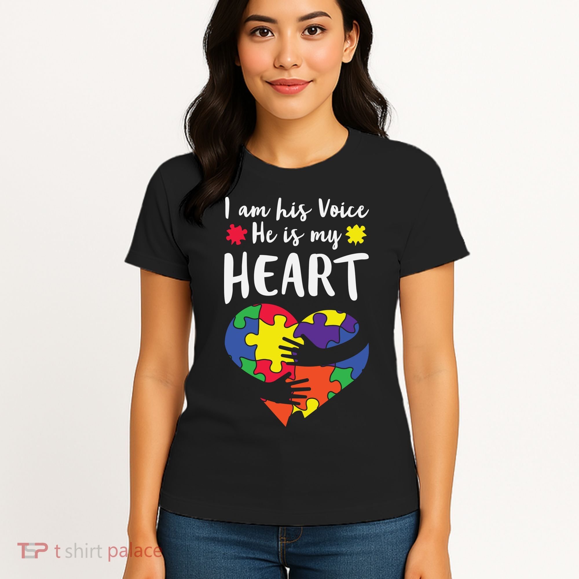 Autism Heart Puzzle Peace Gift For Autism Awareness Women's T-Shirt