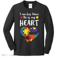 Autism Heart Puzzle Peace Gift For Autism Awareness Kids Long Sleeve Shirt thumb 0