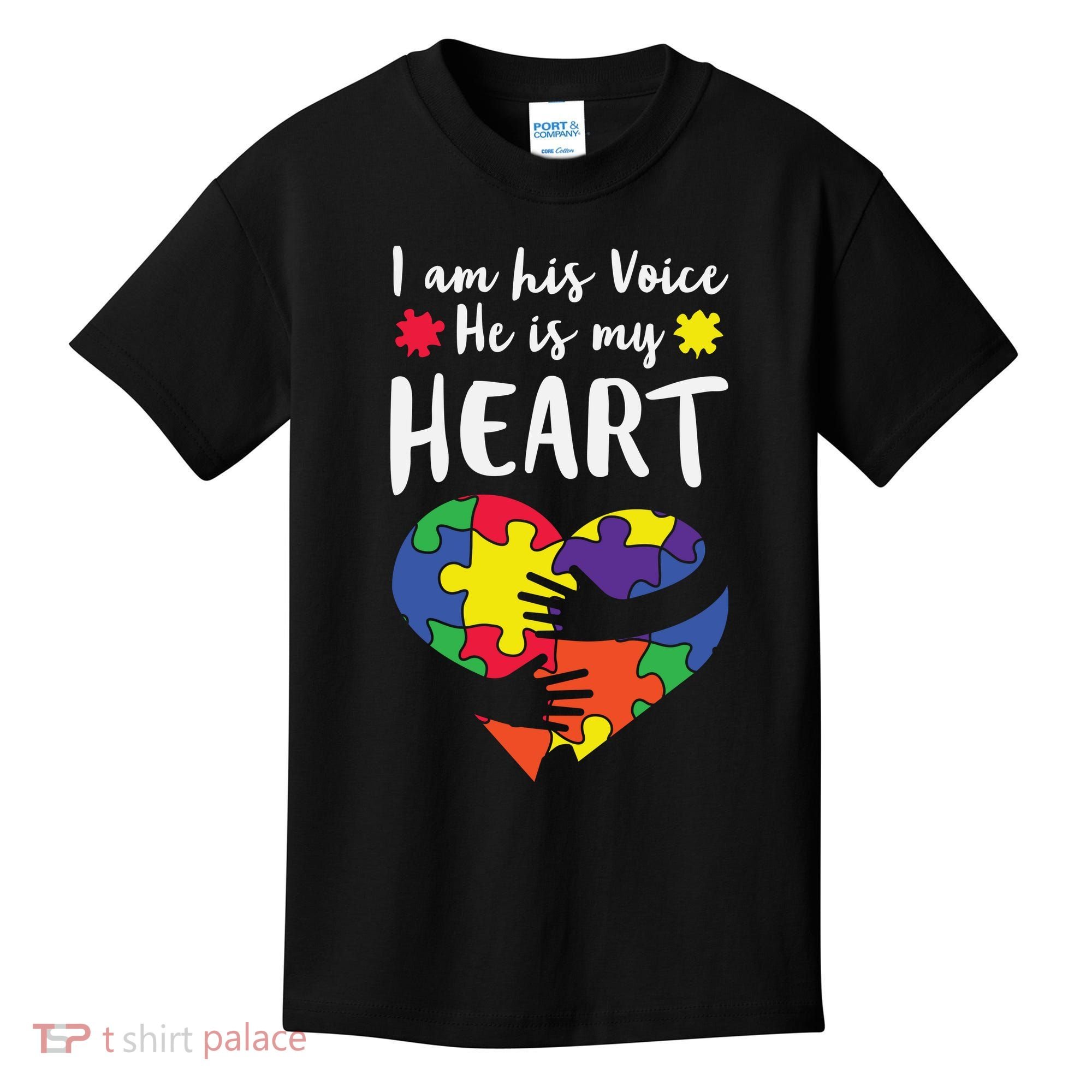 Autism Heart Puzzle Peace Gift For Autism Awareness Kids T-Shirt