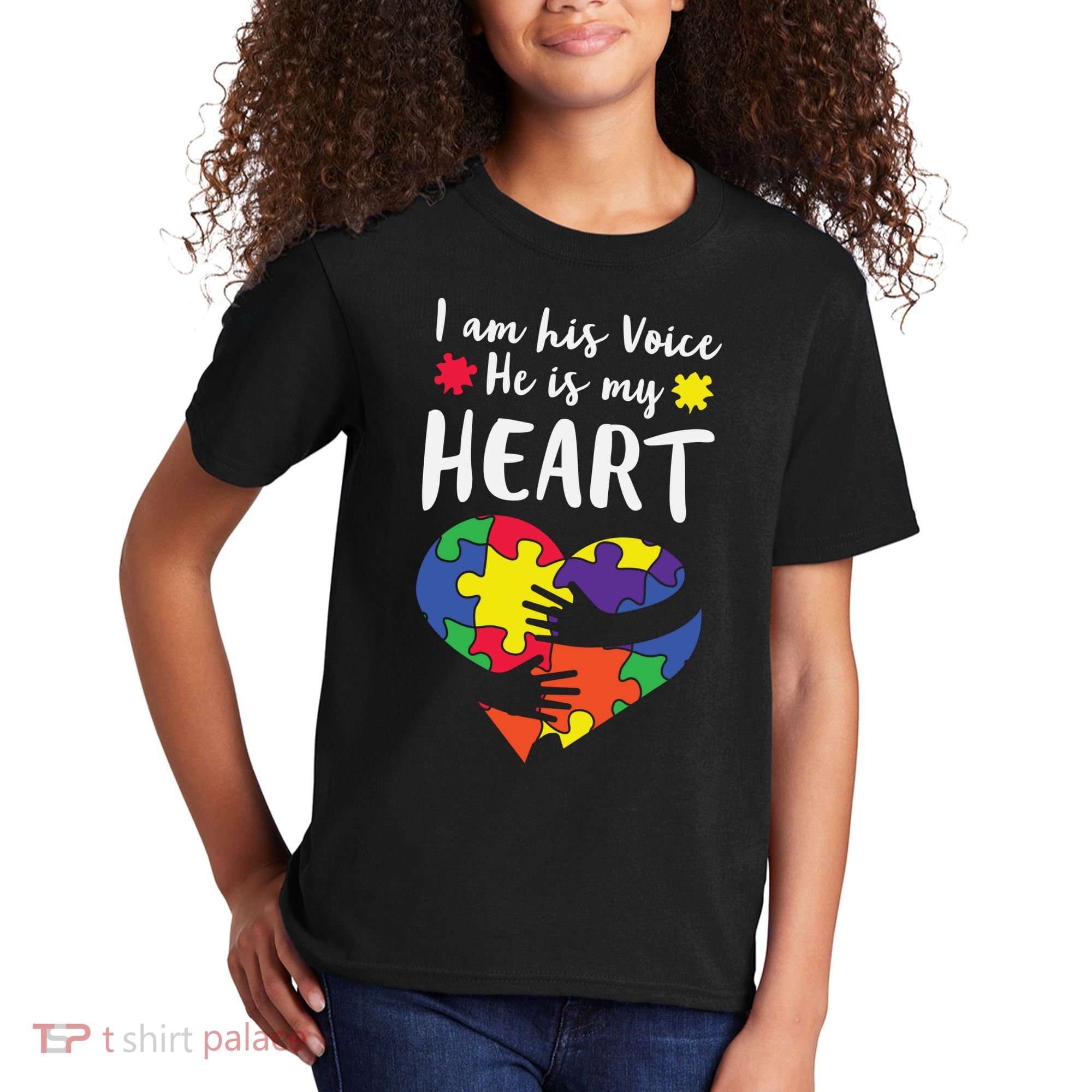 Autism Heart Puzzle Peace Gift For Autism Awareness Kids T-Shirt